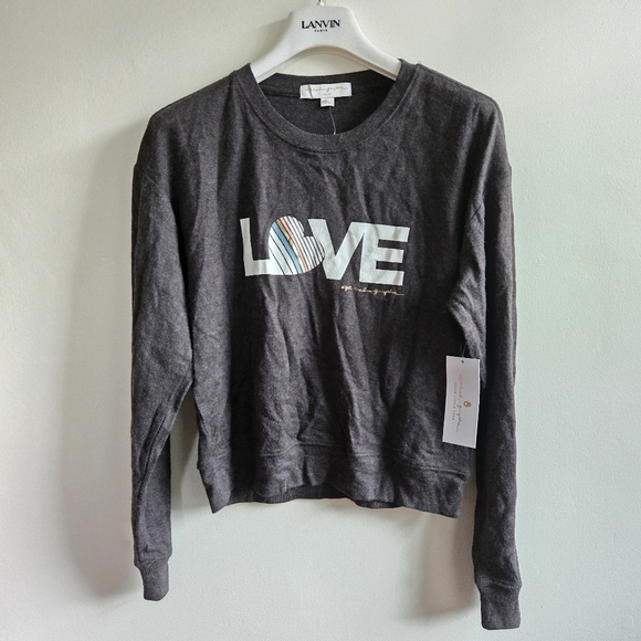 New Spiritual Gangster Love Savasana Graphic Pullover Sweatshirt Size NWT Medium - Picture 5 of 9